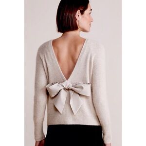 Vineyard Vines Luxe Bow Back Sweater | size small